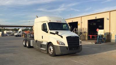 Freightliner Cascadia Sleeper Semi Truck - 72" Extra-Tall Roof, Detroit, Automatic, Battery Powered HVAC with Optimized Idle