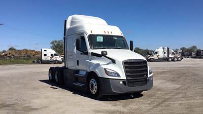 Freightliner Cascadia Sleeper Semi Truck - 48" Extra-Tall Roof, Detroit, Automatic, Optimized Idle