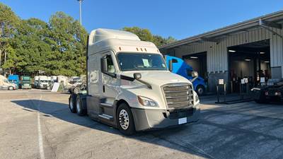 Freightliner Cascadia Sleeper Semi Truck - 48" Extra-Tall Roof, Detroit, Automatic, Optimized Idle
