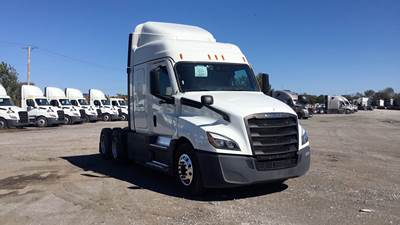 Freightliner Cascadia Sleeper Semi Truck - 48" Extra-Tall Roof, Detroit, Automatic, Optimized Idle