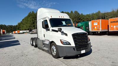 Freightliner Cascadia Sleeper Semi Truck - 48" Extra-Tall Roof, Detroit, Automatic, Optimized Idle