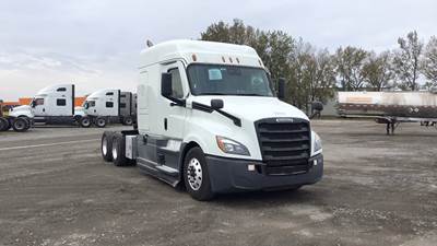 Freightliner Cascadia Sleeper Semi Truck - 72" Extra-Tall Roof, Detroit, Automatic, Battery Powered HVAC with Optimized Idle