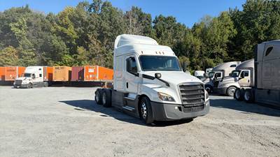 Freightliner Cascadia Sleeper Semi Truck - 48" Extra-Tall Roof, Detroit, Automatic, Optimized Idle