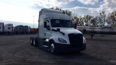 Freightliner Cascadia Sleeper Semi Truck - 48" Extra-Tall Roof, Detroit, Automatic, Optimized Idle