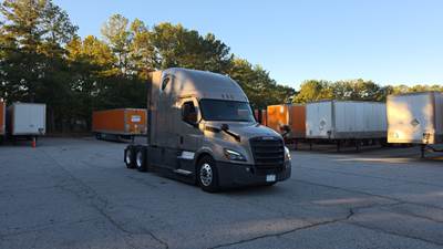 Freightliner Cascadia Sleeper Semi Truck - 72" Raised Roof, Detroit, Automatic, Battery Powered HVAC with Optimized Idle
