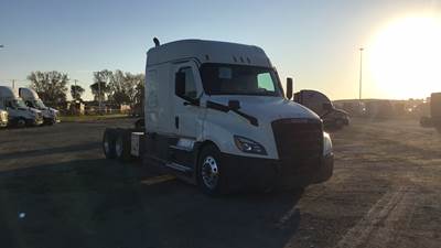 Freightliner Cascadia Sleeper Semi Truck - 72" Extra-Tall Roof, Detroit, Automatic, Battery Powered HVAC with Optimized Idle