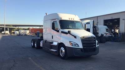 Freightliner Cascadia Sleeper Semi Truck - 72" Extra-Tall Roof, Detroit, Automatic, Battery Powered HVAC with Optimized Idle