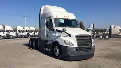 Freightliner Cascadia Sleeper Semi Truck - 48" Extra-Tall Roof, Detroit, Automatic, Optimized Idle
