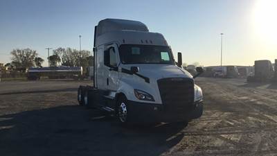Freightliner Cascadia Sleeper Semi Truck - 48" Extra-Tall Roof, Detroit, Automatic, Optimized Idle