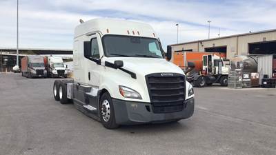 Freightliner Cascadia Sleeper Semi Truck - 72" Extra-Tall Roof, Detroit, Automatic, Battery Powered HVAC with Optimized Idle