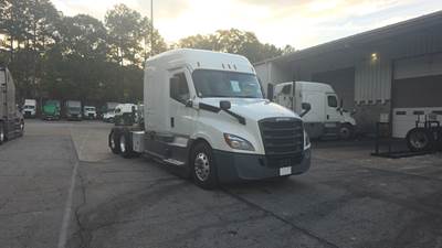 Freightliner Cascadia Sleeper Semi Truck - 72" Extra-Tall Roof, Detroit, Automatic, Battery Powered HVAC with Optimized Idle