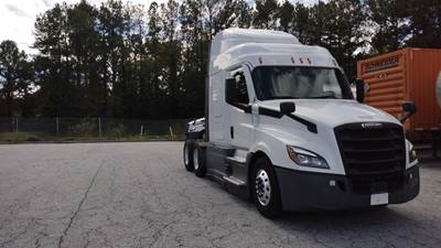 Freightliner Cascadia Sleeper Semi Truck - 48" Extra-Tall Roof, Detroit, Automatic, Optimized Idle