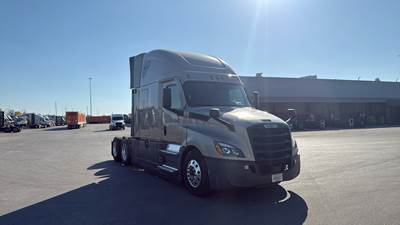 Freightliner Cascadia Sleeper Semi Truck - 72" Raised Roof, Detroit, Automatic, Battery Powered HVAC with Optimized Idle