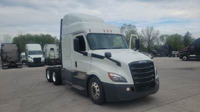 Freightliner Cascadia Sleeper Semi Truck - 48" Extra-Tall Roof, Detroit, Automatic, Optimized Idle