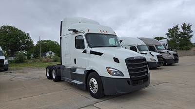Freightliner Cascadia Sleeper Semi Truck - 48" Extra-Tall Roof, Detroit, Automatic, MirrorEye Equipped