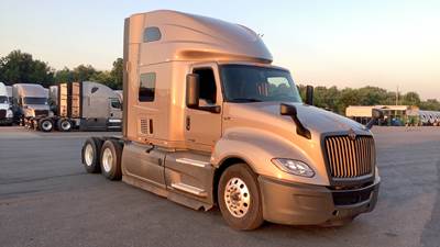 International LT Sleeper Semi Truck - 73" Raised Roof, Cummins, Automatic, Battery Powered HVAC with Optimized Idle