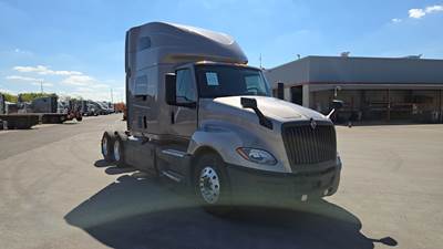 International LT Sleeper Semi Truck - 73" Raised Roof, Cummins, Automatic, Battery Powered HVAC with Optimized Idle