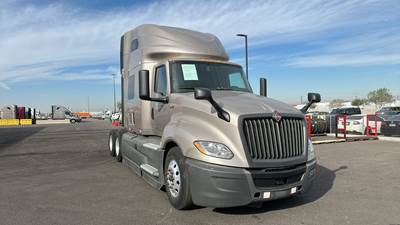 International LT Sleeper Semi Truck - 73" Raised Roof, Cummins, Automatic, Battery Powered HVAC with Optimized Idle