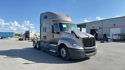 International LT Sleeper Semi Truck - 73" Raised Roof, Cummins, Automatic, Battery Powered HVAC with Optimized Idle