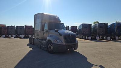 International LT Sleeper Semi Truck - 73" Raised Roof, Cummins, Automatic, Battery Powered HVAC with Optimized Idle