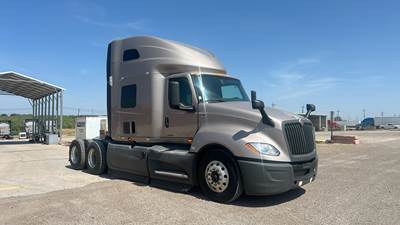 International LT Sleeper Semi Truck - 73" Raised Roof, Cummins, Automatic, Battery Powered HVAC with Optimized Idle