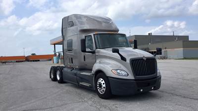 International LT Sleeper Semi Truck - 73" Raised Roof, Cummins, Automatic, Battery Powered HVAC with Optimized Idle