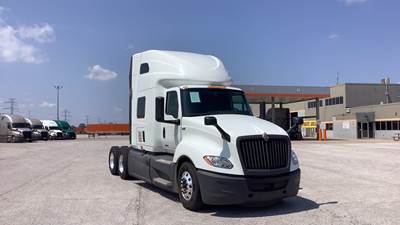International LT Sleeper Semi Truck - 73" Raised Roof, Cummins, Automatic, Battery Powered HVAC with Optimized Idle