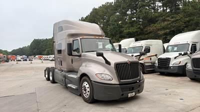International LT Sleeper Semi Truck - 73" Raised Roof, Cummins, Automatic, Battery Powered HVAC with Optimized Idle