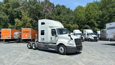International LT Sleeper Semi Truck - 73" Raised Roof, Cummins, Automatic, Battery Powered HVAC with Optimized Idle