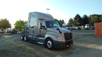 International LT Sleeper Semi Truck - 73" Raised Roof, Cummins, Automatic, Battery Powered HVAC with Optimized Idle