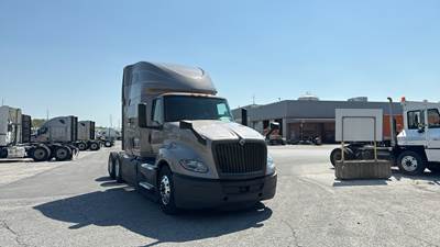 International LT Sleeper Semi Truck - 73" Raised Roof, Cummins, Automatic, Battery Powered HVAC with Optimized Idle