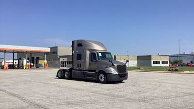 International LT Sleeper Semi Truck - 73" Raised Roof, Cummins, Automatic, Battery Powered HVAC with Optimized Idle