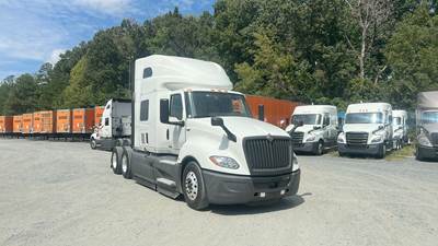 International LT Sleeper Semi Truck - 73" Raised Roof, Cummins, Automatic, Battery Powered HVAC with Optimized Idle