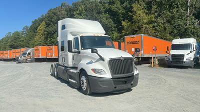 International LT Sleeper Semi Truck - 73" Raised Roof, Cummins, Automatic, Battery Powered HVAC with Optimized Idle