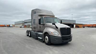 International LT Sleeper Semi Truck - 73" Raised Roof, Cummins, Automatic, Battery Powered HVAC with Optimized Idle