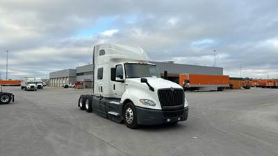 International LT Sleeper Semi Truck - 73" Raised Roof, Cummins, Automatic, Battery Powered HVAC with Optimized Idle