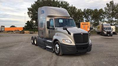 International LT Sleeper Semi Truck - 73" Raised Roof, Cummins, Automatic, Battery Powered HVAC with Optimized Idle