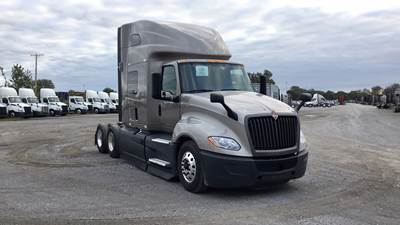 International LT Sleeper Semi Truck - 73" Raised Roof, Cummins, Automatic, Battery Powered HVAC with Optimized Idle