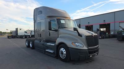 International LT Sleeper Semi Truck - 73" Raised Roof, Cummins, Automatic, Battery Powered HVAC with Optimized Idle