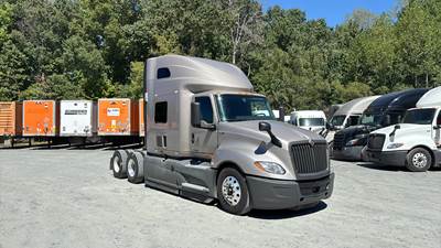 International LT Sleeper Semi Truck - 73" Raised Roof, Cummins, Automatic, Battery Powered HVAC with Optimized Idle