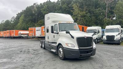 International LT Sleeper Semi Truck - 73" Raised Roof, Cummins, Automatic, Battery Powered HVAC with Optimized Idle