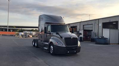 International LT Sleeper Semi Truck - 73" Raised Roof, Cummins, Automatic, Battery Powered HVAC with Optimized Idle