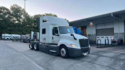 International LT Sleeper Semi Truck - 73" Raised Roof, Cummins, Automatic, Battery Powered HVAC with Optimized Idle