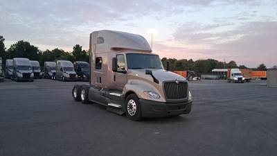 International LT Sleeper Semi Truck - 73" Raised Roof, Cummins, Automatic, Battery Powered HVAC with Optimized Idle