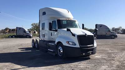 International LT Sleeper Semi Truck - 73" Raised Roof, Cummins, Automatic, Battery Powered HVAC W/ Optimized Idle