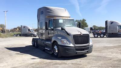International LT Sleeper Semi Truck - 73" Raised Roof, Cummins, Automatic, Battery Powered HVAC with Optimized Idle