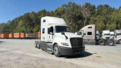 International LT Sleeper Semi Truck - 73" Raised Roof, Cummins, Automatic, Battery Powered HVAC W/ Optimized Idle