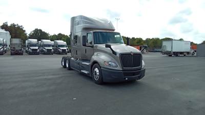 International LT Sleeper Semi Truck - 73" Raised Roof, Cummins, Automatic, Battery Powered HVAC W/ Optimized Idle