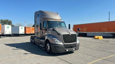 International LT Sleeper Semi Truck - 73" Raised Roof, Cummins, Automatic, Battery Powered HVAC W/ Optimized Idle