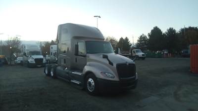 International LT Sleeper Semi Truck - 73" Raised Roof, Cummins, Automatic, Battery Powered HVAC W/ Optimized Idle